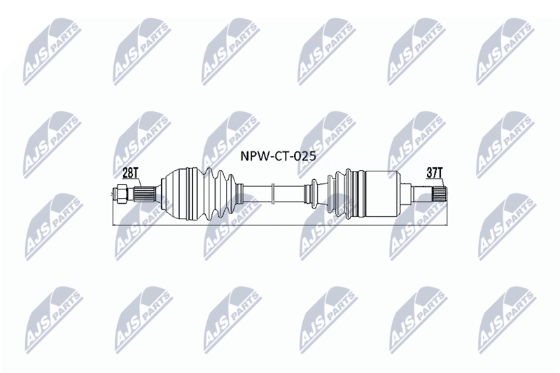 NTY hajtótengely NPW-CT-025