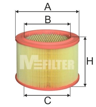 Повітряний фільтр, Mfilter A289