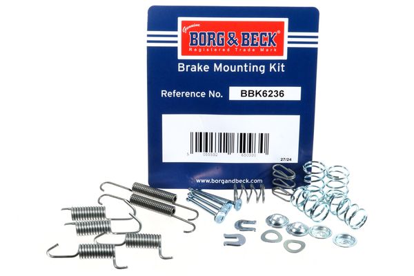 BORG & BECK tartozékkészlet, rögzítőfék pofa BBK6236