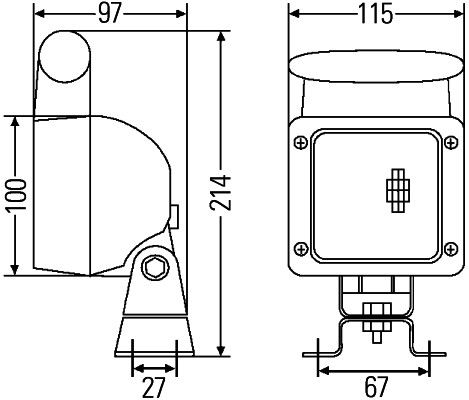 Lumina de lucru 1GA 007 506-101 HELLA