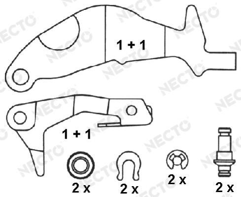 Juego de zapatas de frenos