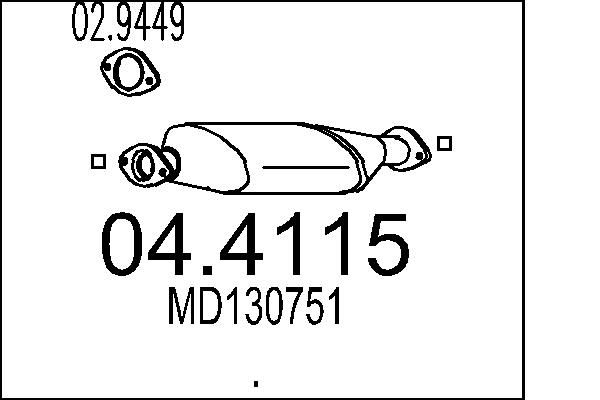 MTS katalizátor 04.4115