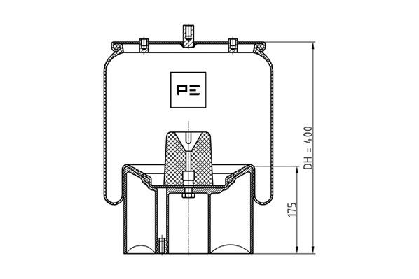 Mech, pneumatické odpružení 084.268-71A