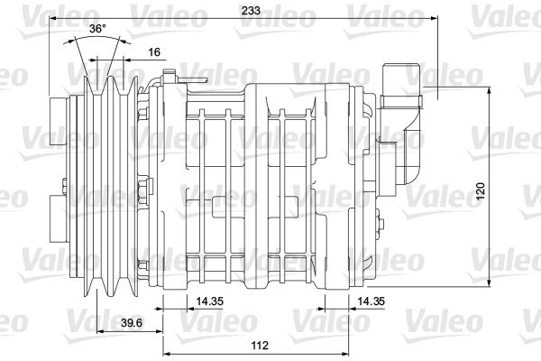 VALEO Compressor, airconditioning 700854