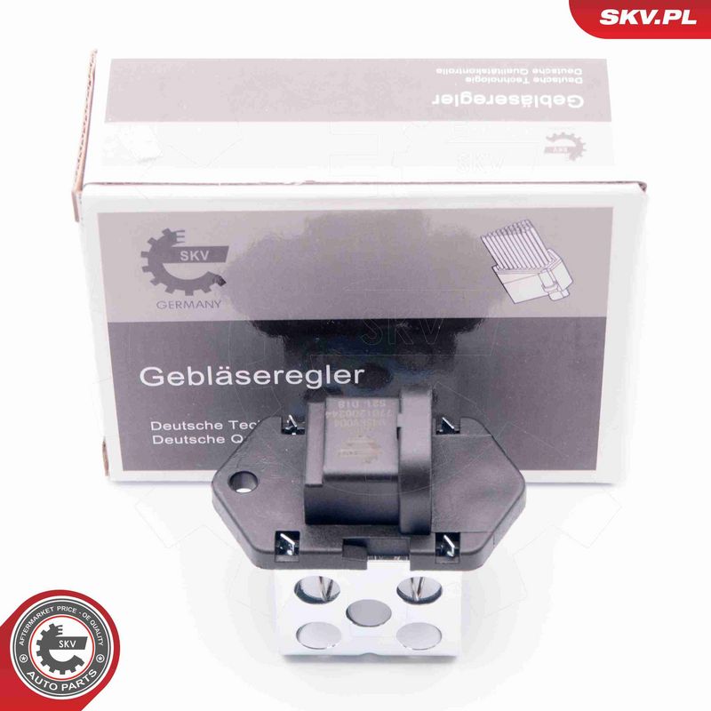 ESEN SKV 94SKV004 Resistor, interior blower