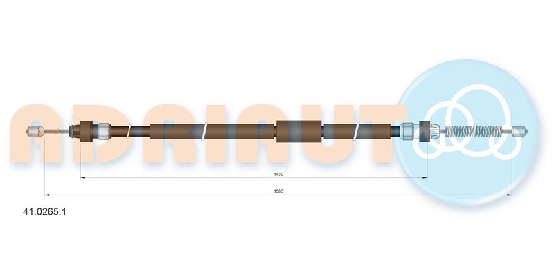 Тросовий привод, стоянкове гальмо, Adriauto 41.0265.1