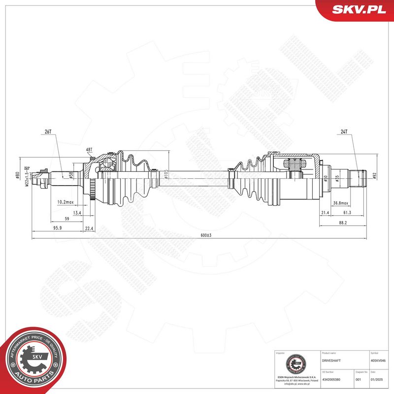 Veovõll, ESEN SKV 40SKV046