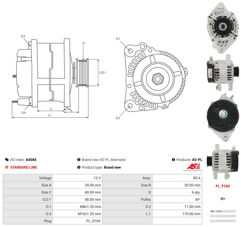 Generaator, AS-PL A4084