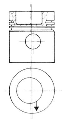 Поршень KOLBENSCHMIDT 93831606