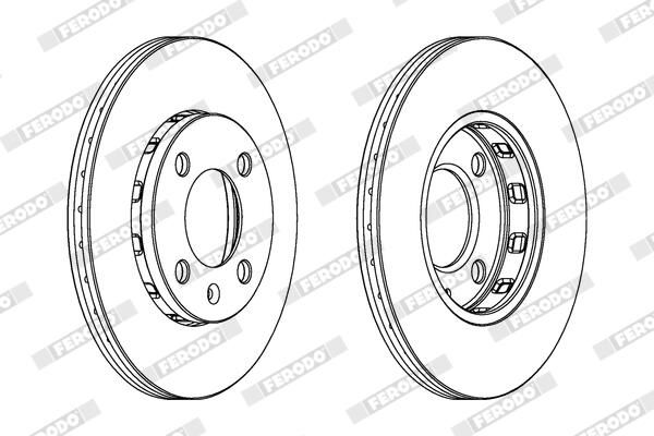 FERODO DDF812C Brake Disc