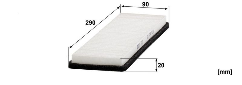 Filter, salongiõhk, MANN-FILTER CU 2910