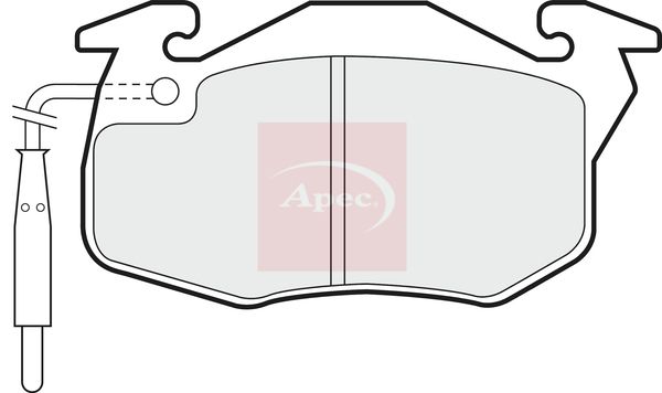 APEC Brake Pad Set, disc brake PAD712