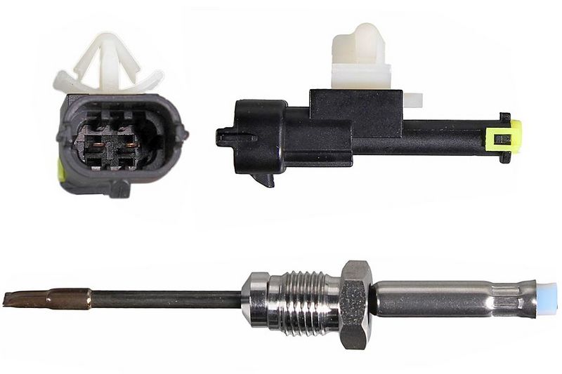 Uitlaatgastemperatuursensor (Na katalysator) past: HYUNDAI I40 I, I40 I CW, IX35, TUCSON  KIA CARENS IV, OPTIMA, SPORTAGE III 1.7D 09.10-09.20
