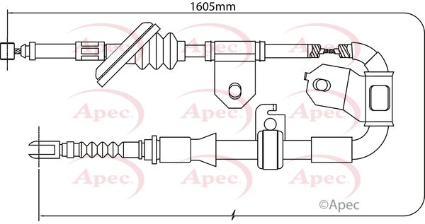 APEC Cable Pull, parking brake CAB1433