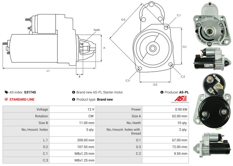AS-PL S3174S Starter