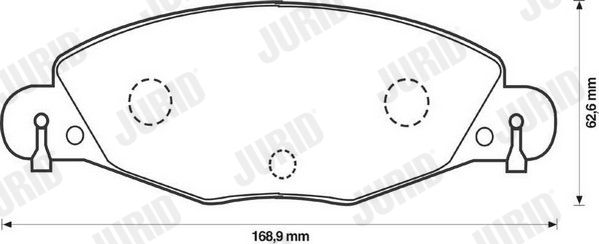 JURID 573029J Brake Pad Set, disc brake