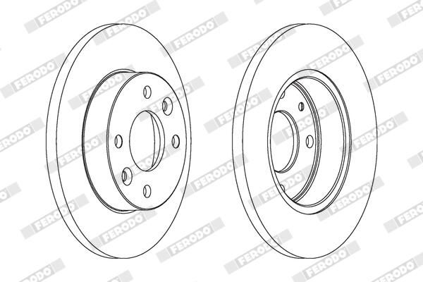 FERODO DDF055C Brake Disc