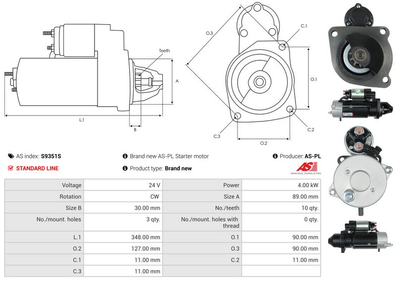 AS-PL S9351S Starter