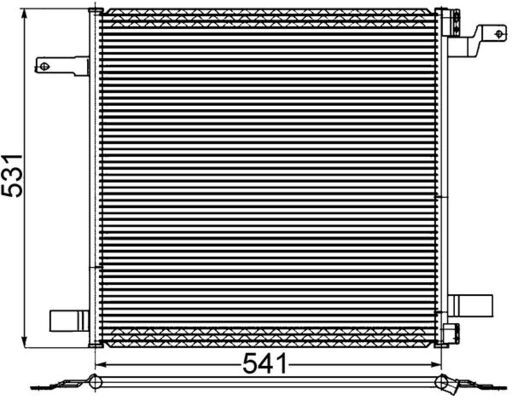 MAHLE kondenzátor, klíma AC 259 001S