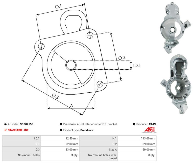 Starterikaas, Karburaator, AS-PL SBR0215S