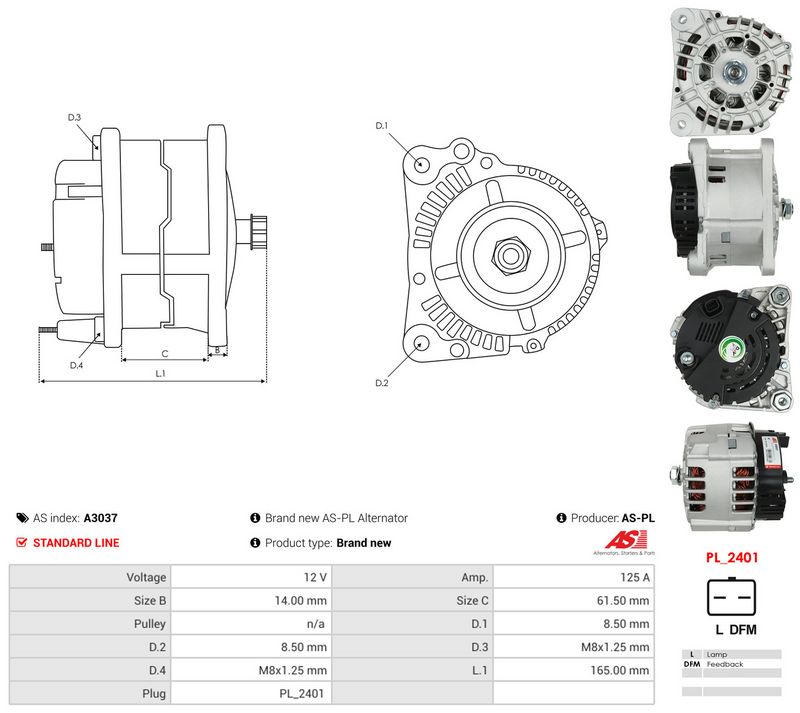 Generaator, AS-PL A3037