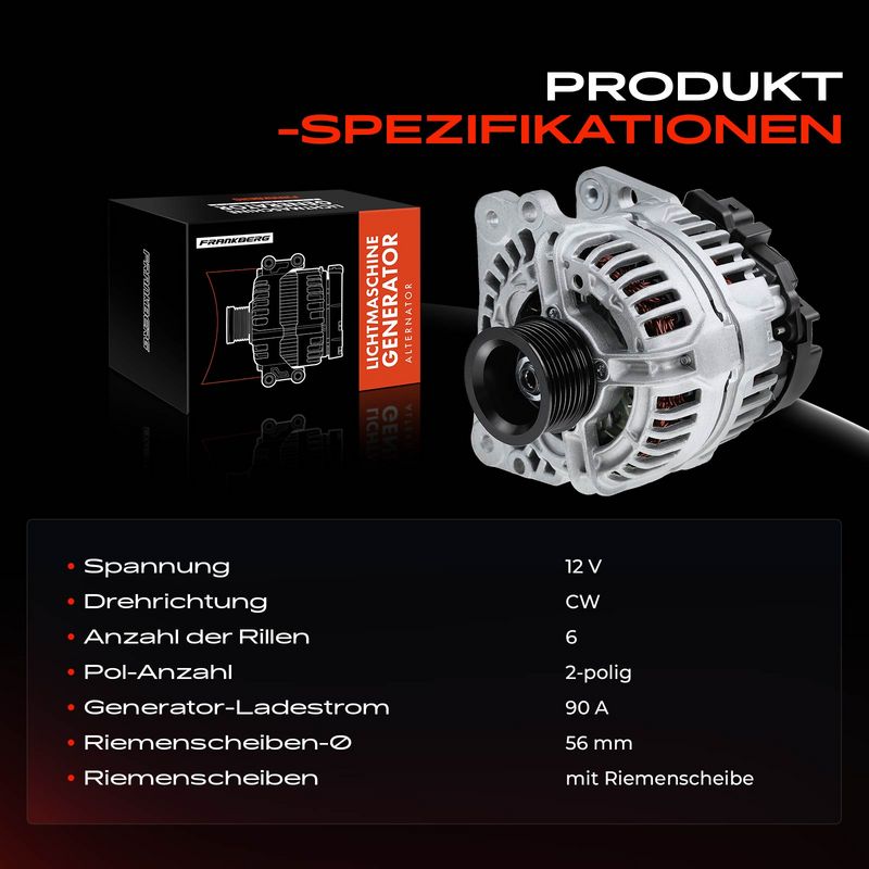 Frankberg 5481FB0001997 Alternator