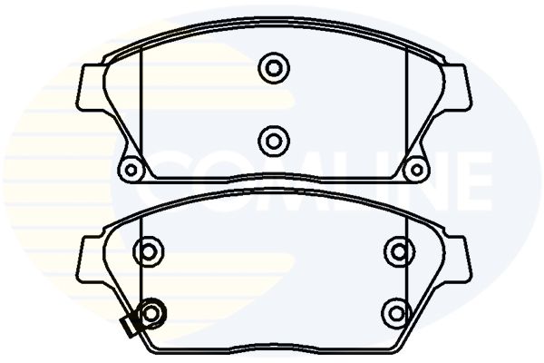 Комплект гальмівних накладок, дискове гальмо, Comline CBP32037