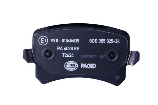 HELLA PAGID 8DB 355 025-341 Brake Pad Set, disc brake