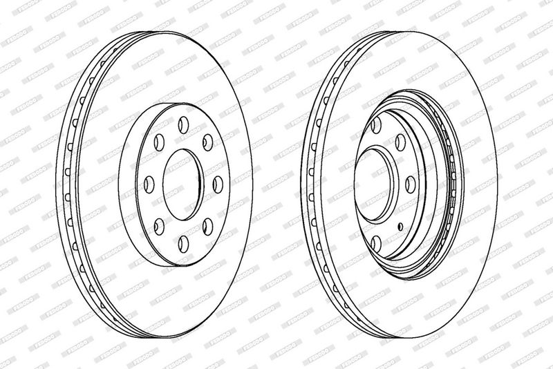 FERODO Disque de frein DDF1304