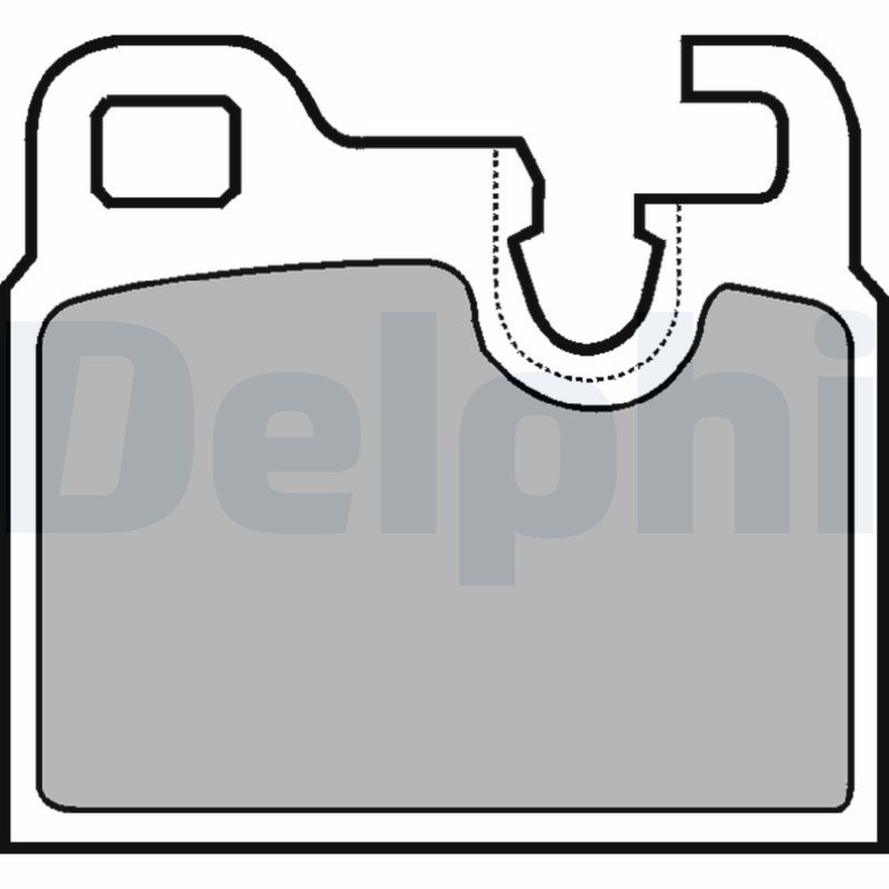 DELPHI fékbetétkészlet, tárcsafék LP443