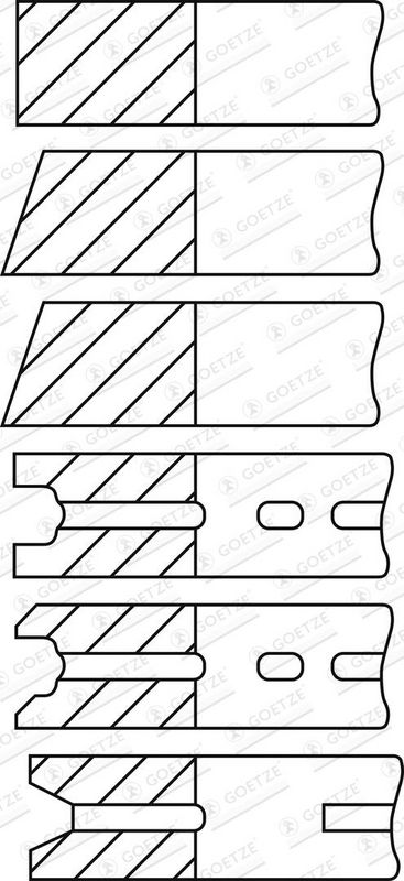 GOETZE ENGINE Jeu segments pistons 08-525300-00