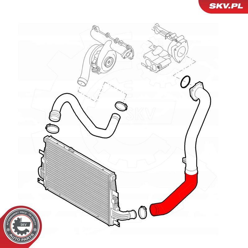 ESEN SKV 43SKV194 Charge Air Hose