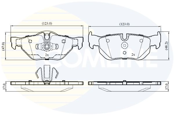 Comline Brake Pad Set, disc brake CBP02787