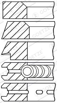 Jeu+segments+pistons GOETZE ENGINE 08-164500-10