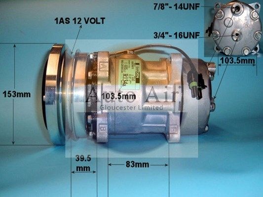 Auto Air Gloucester Compressor, air conditioning 14-0016