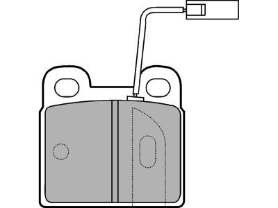 DELPHI LP874 Brake Pad Set, disc brake