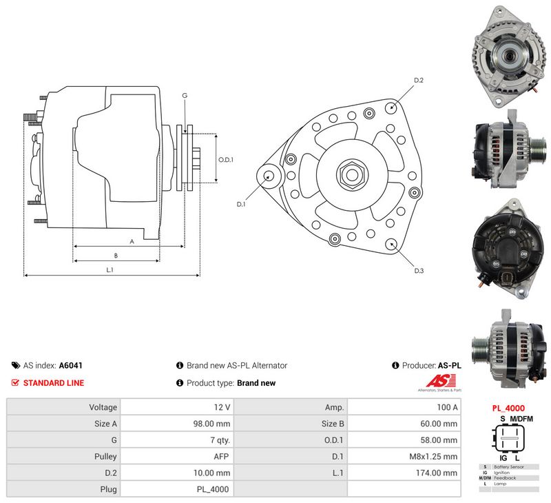 Generaator, AS-PL A6041
