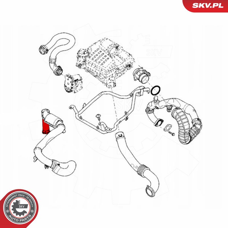 ESEN SKV 43SKV093 Charge Air Hose
