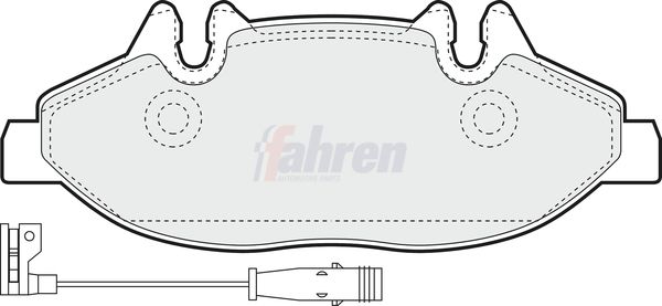 Fahren Brake Pad Set, disc brake FBP3143