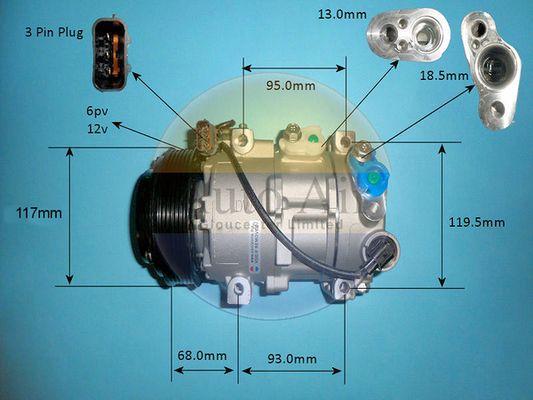 Auto Air Gloucester Compressor, air conditioning 14-0825P