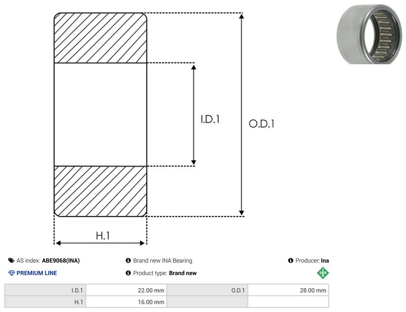 AS-PL ABE9068(INA) Bearing