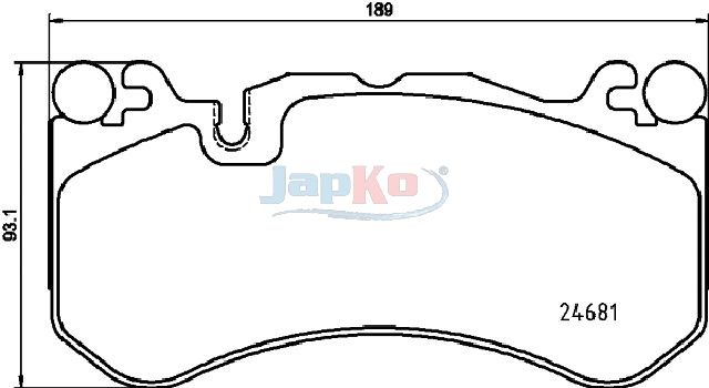 JAPKO 500517 Brake Pad Set, disc brake
