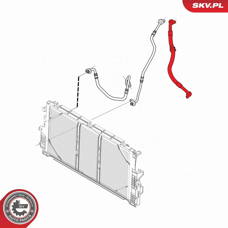 ESEN SKV 54SKV713 High/Low-pressure Line, air conditioning