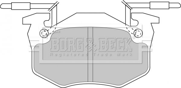 BORG & BECK fékbetétkészlet, tárcsafék BBP1306