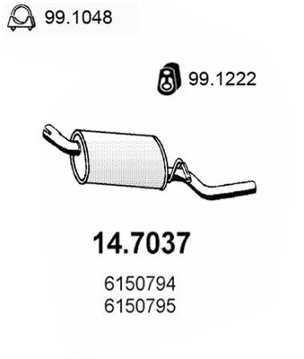 Глушник Ford Escort 1.4 83-90Orion 83-90 Polmostrow (08.96) POLMO 0896 на FORD ESCORT Mk III (GAA)