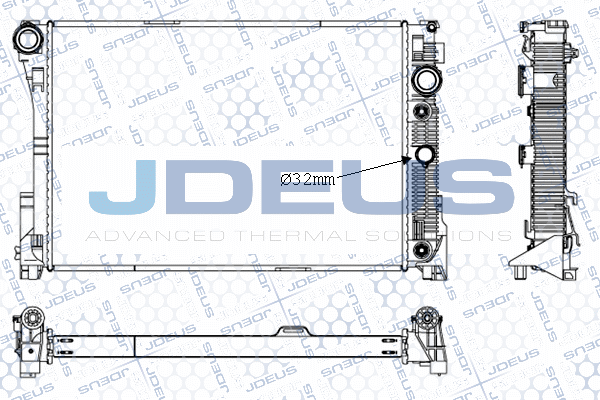 JDEUS hűtő, motorhűtés M-0171010