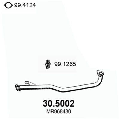 ASSO 30.5002 - Išmetimo vamzdis