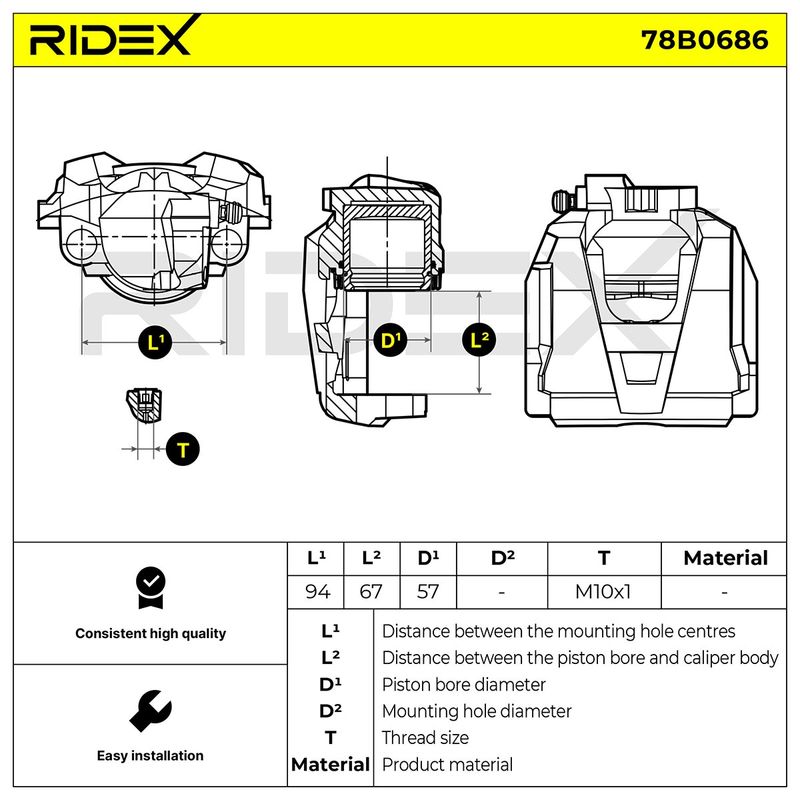 спирачен апарат RIDEX