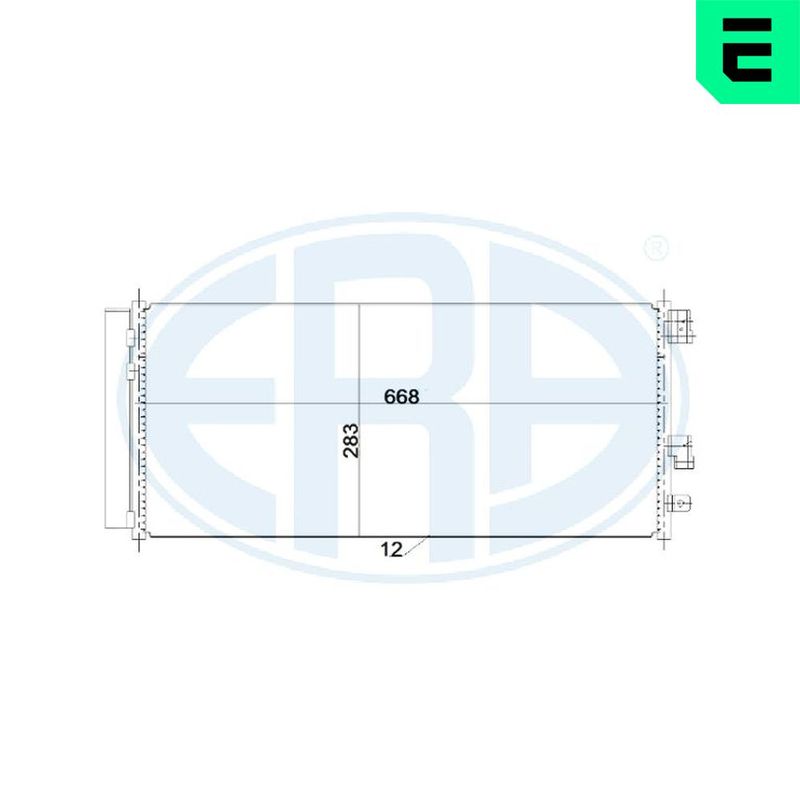 Конденсатор, система кондиціонування повітря, Era 667242