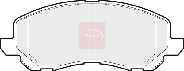 APEC Brake Pad Set, disc brake PAD1376